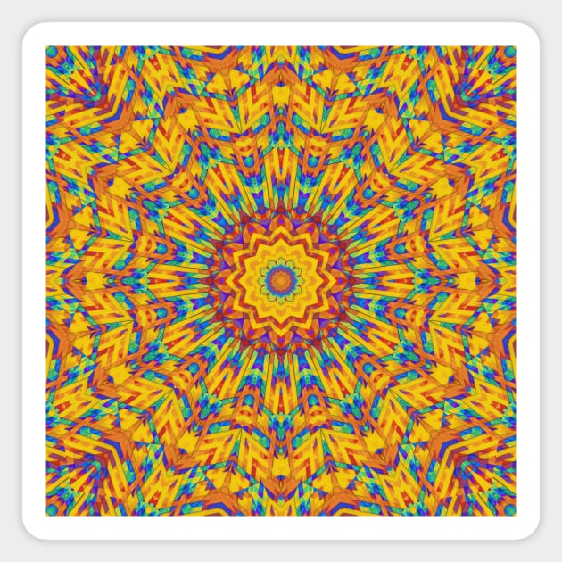 Vivid Colored Mandala Sticker by lyle58